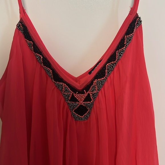 Fuscia spaghetti strap dress - Picture 2 of 3